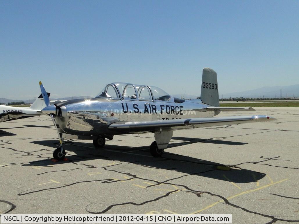 N6CL, 1953 Beech T-34A (A45) Mentor Mentor C/N G-154, Parked south & west of the tower
