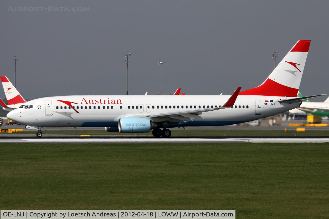 OE-LNJ, 1998 Boeing 737-8Z9 C/N 28177, OS601 Vienna Schwechat (VIE) to Moscow Domodedovo (DME), named 