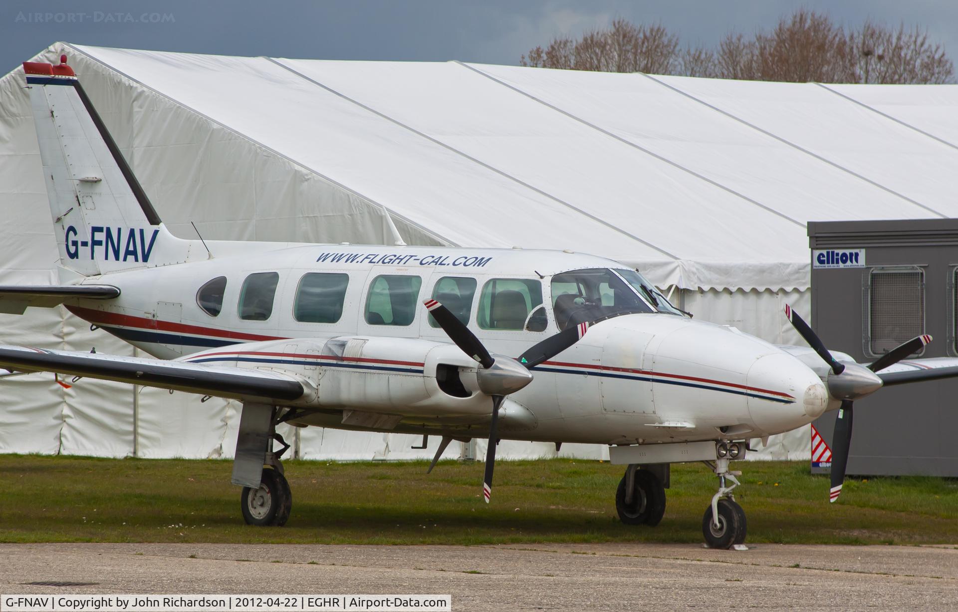 G-FNAV, 1977 Piper PA-31-350 Chieftain C/N 31-7752187, Seen at goodwood