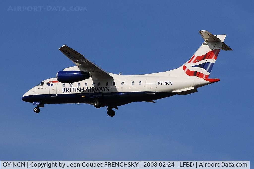 OY-NCN, 2001 Fairchild Dornier 328-310 328JET C/N 3193, landing 23