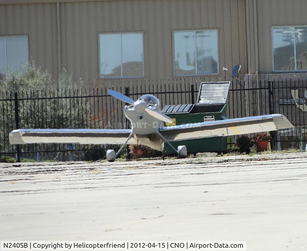 N240SB, 2000 Vans RV-4 C/N 01, Parked between the hangers