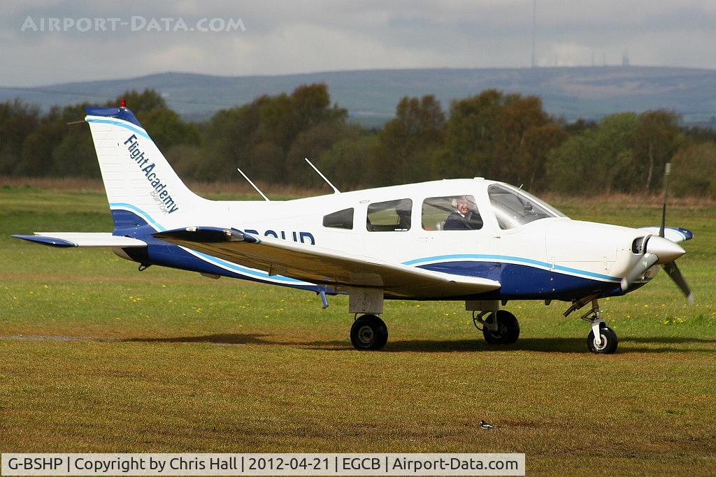 G-BSHP, 1986 Piper PA-28-161 Warrior C/N 28-8616002, with a fellow airport-data contributor at the controls