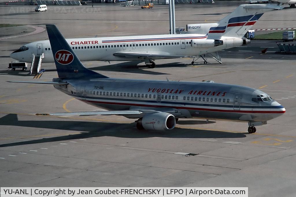 YU-ANL, 1986 Boeing 737-3H9 C/N 23716/1321, departure to Béograd