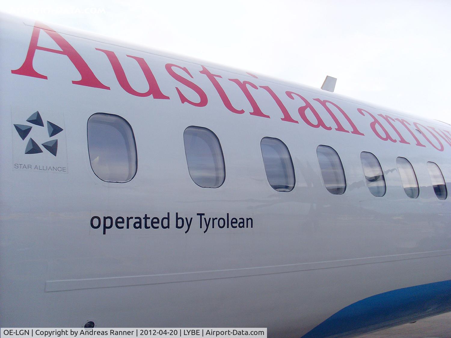 OE-LGN, 2010 De Havilland Canada DHC-8-402Q Dash 8 C/N 4326, Austrian Arrows DHC-8