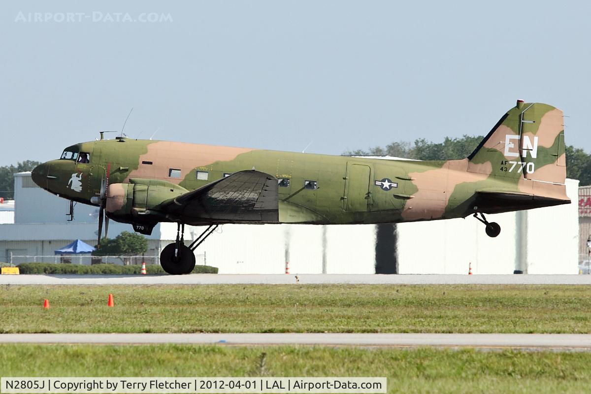 N2805J, 1944 Douglas DC3C-R-1830-90C C/N 20835, 1944 Douglas DC3C-R-1830-90C, c/n: 20835 at 2012 Sun N Fun