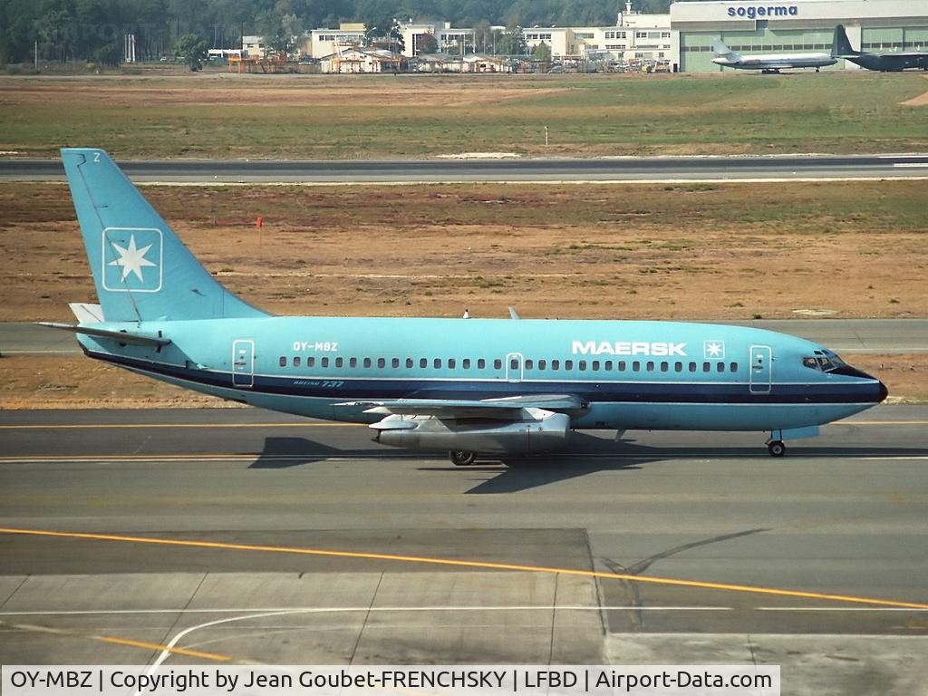 OY-MBZ, 1981 Boeing 737-2L9 C/N 22733, MAERK to Copenhague
