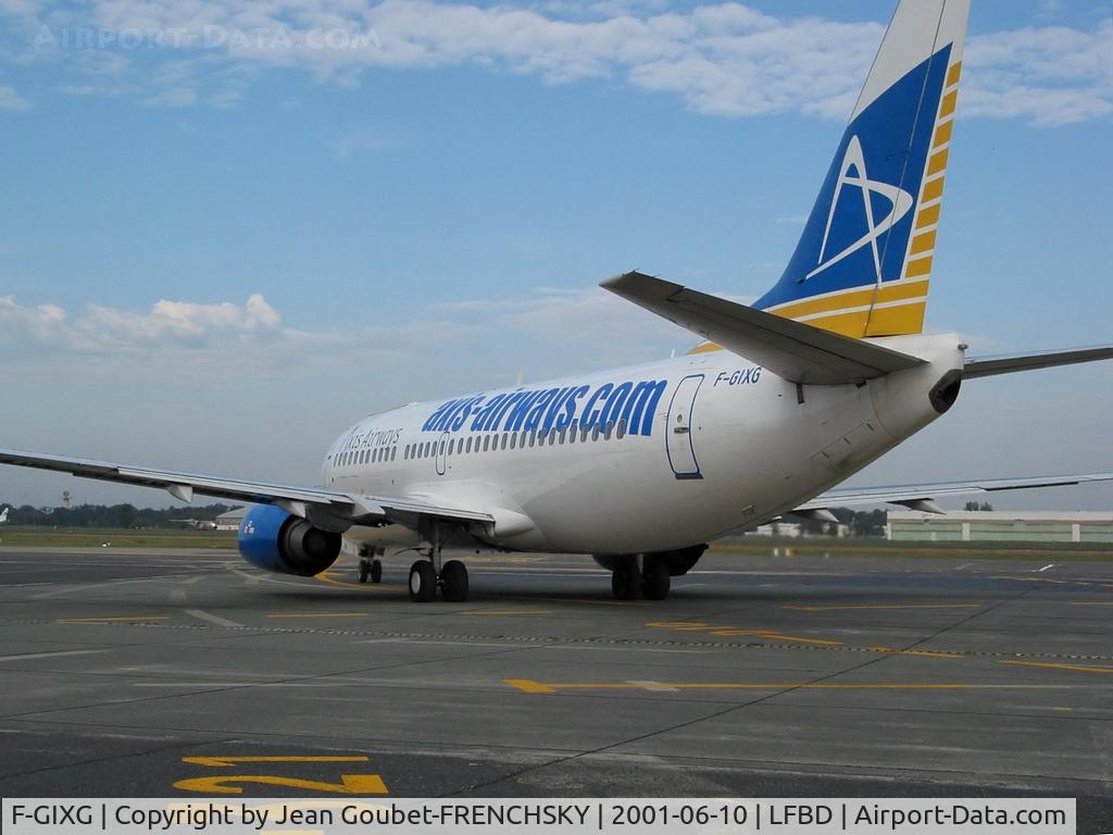 F-GIXG, 1989 Boeing 737-382 C/N 24364, AXIS AIRWAYS departure to MRS