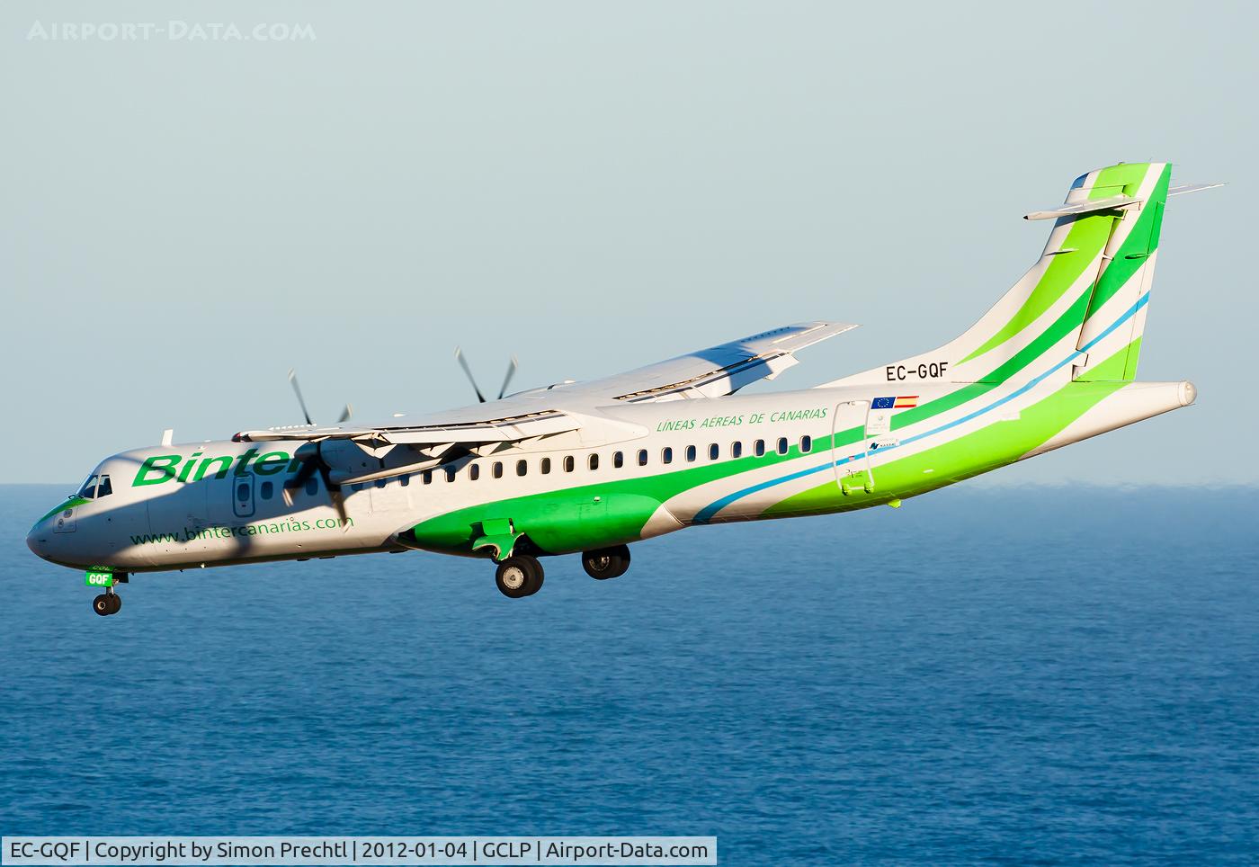 EC-GQF, 1996 ATR 72-202 C/N 489, EC-GQF @ Las Palmas Airport