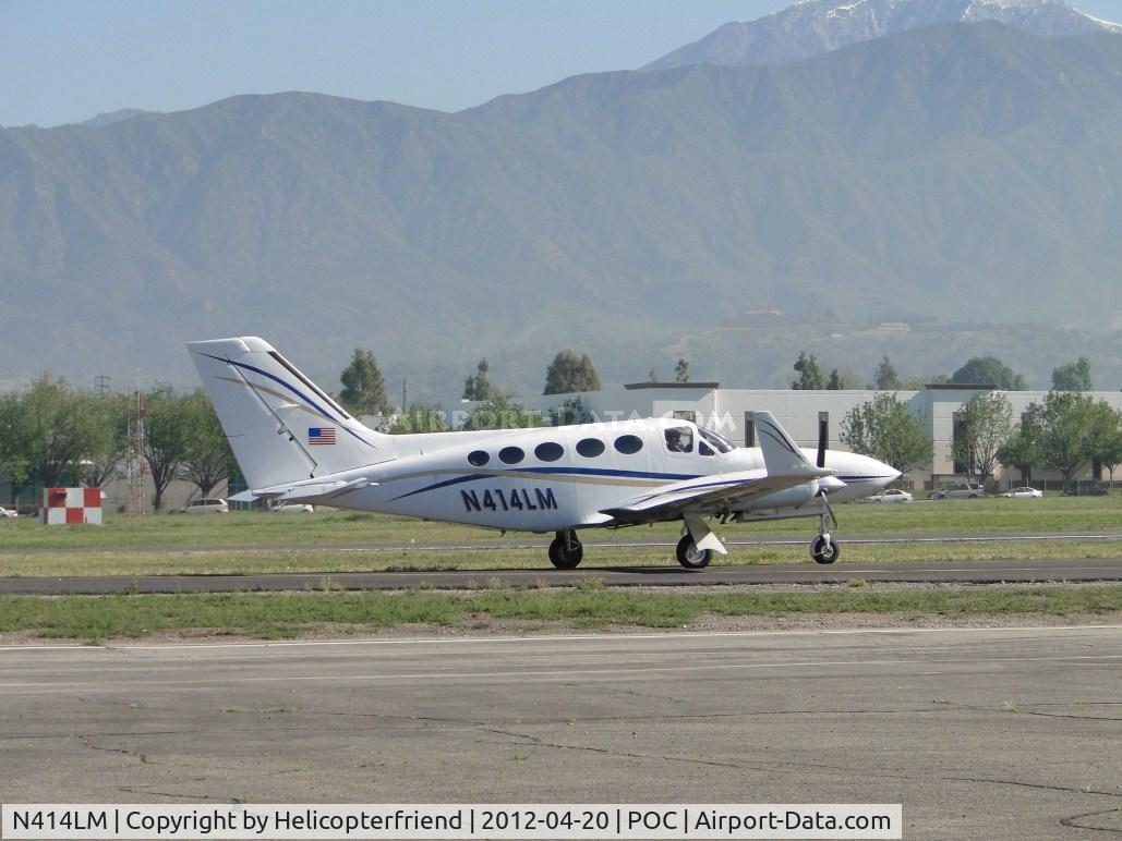 N414LM, 1980 Cessna 414A Chancellor C/N 414A0512, Everything okay, taxiing back on taxiway Sierra for 26L and eventually made a good take off