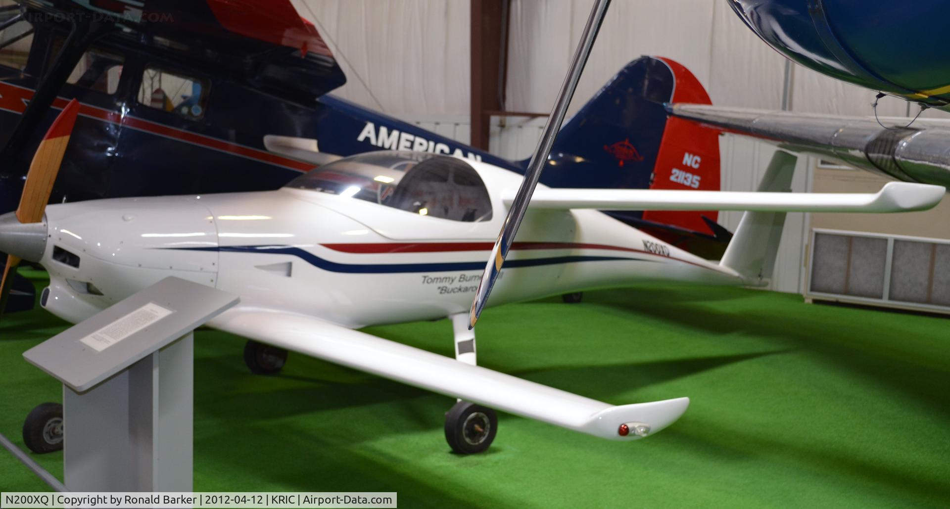N200XQ, 1988 QAC Quickie Tri Q200 C/N 2725, VA Air Museum