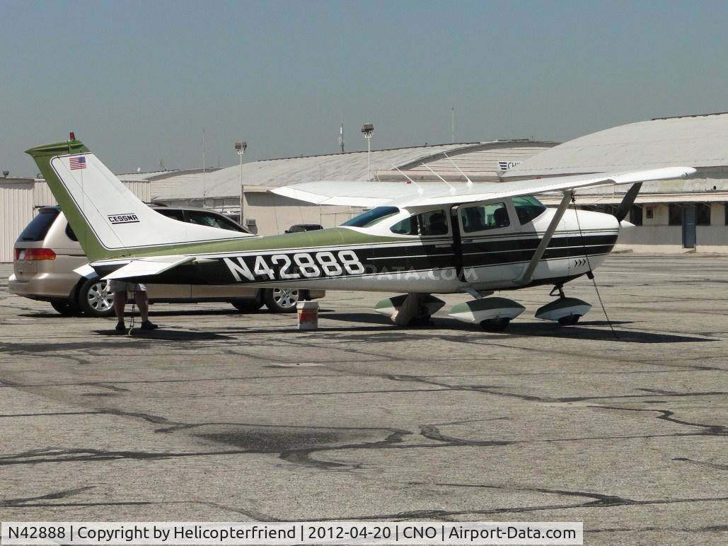N42888, 1968 Cessna 182L Skylane C/N 18259235, Parked south of the paint shop area