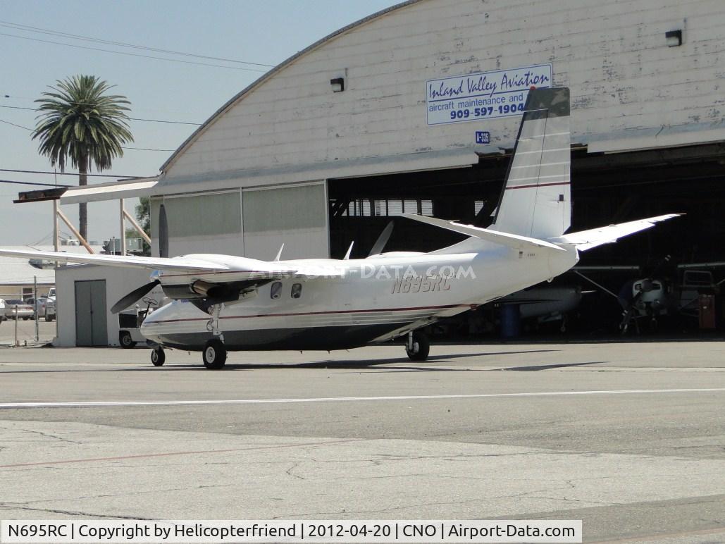 N695RC, Gulfstream Am Corp Comm Div 695A C/N 96087, Parked by Inland Valley Aviation hanger