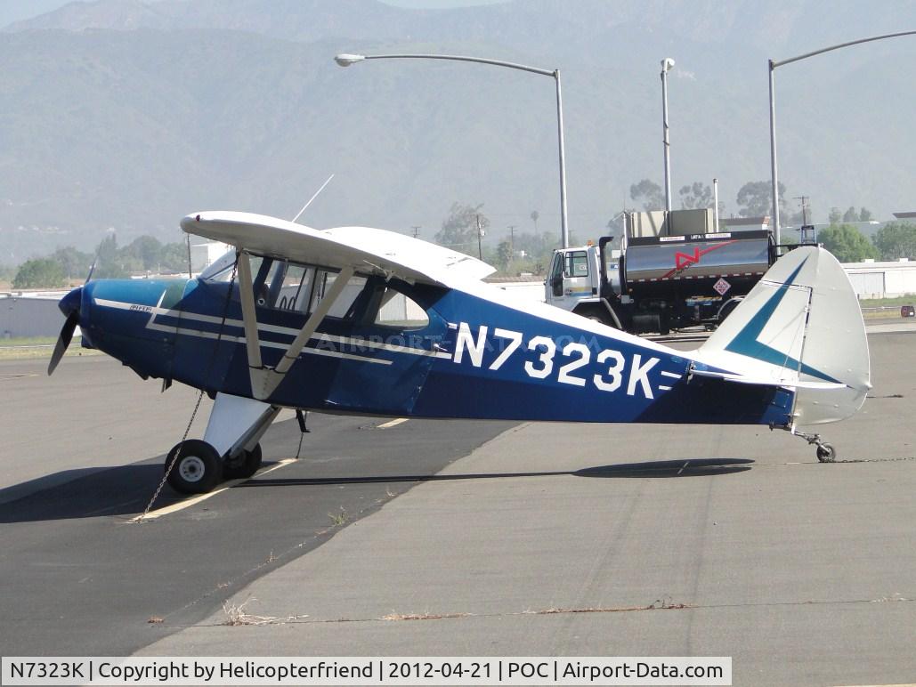 N7323K, 1950 Piper PA-20-135 Pacer C/N 20-268, Parked in transient parking by the fuel pumps