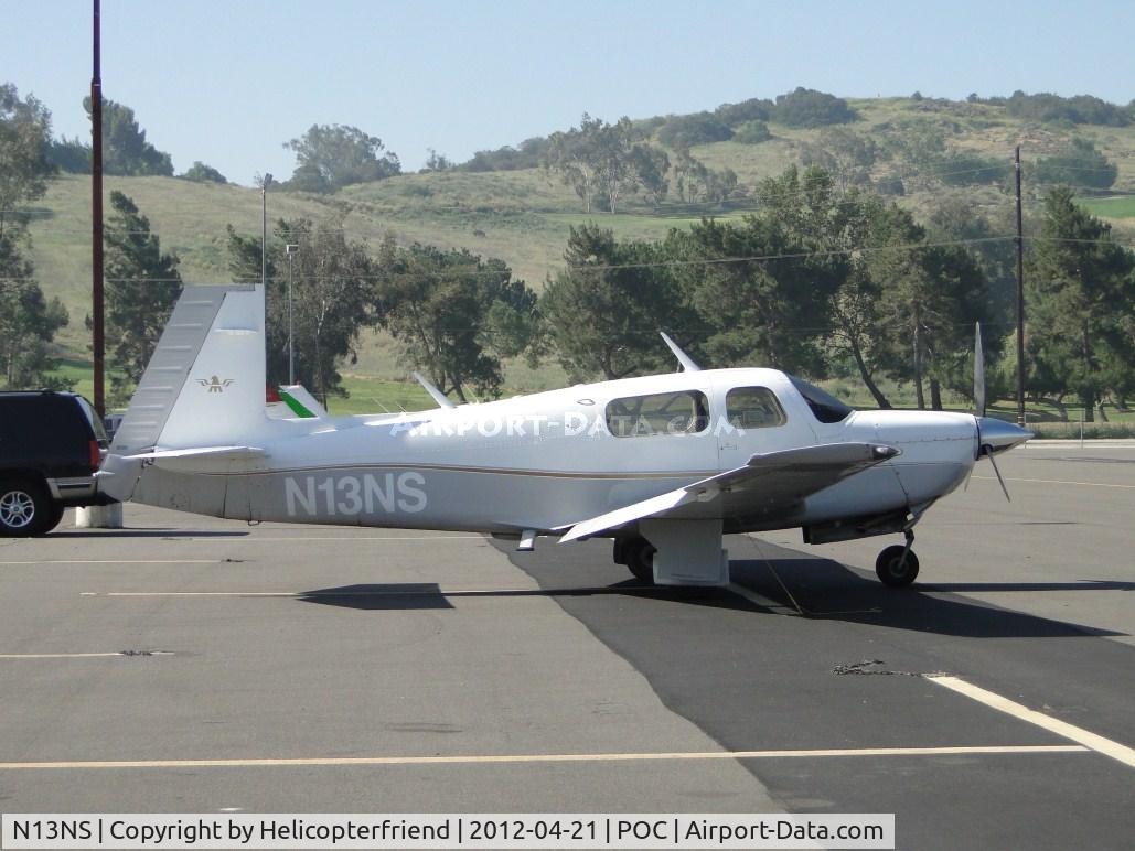 N13NS, 1989 Mooney M20J 201 C/N 24-3122, Parked in transient parking