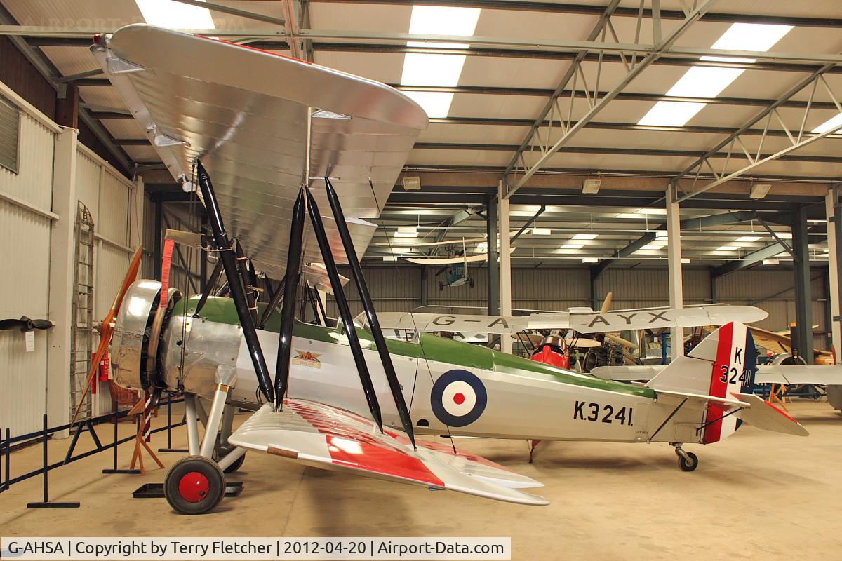 G-AHSA, 1933 Avro 621 Tutor C/N K3215, Shuttleworth Collection at Old Warden