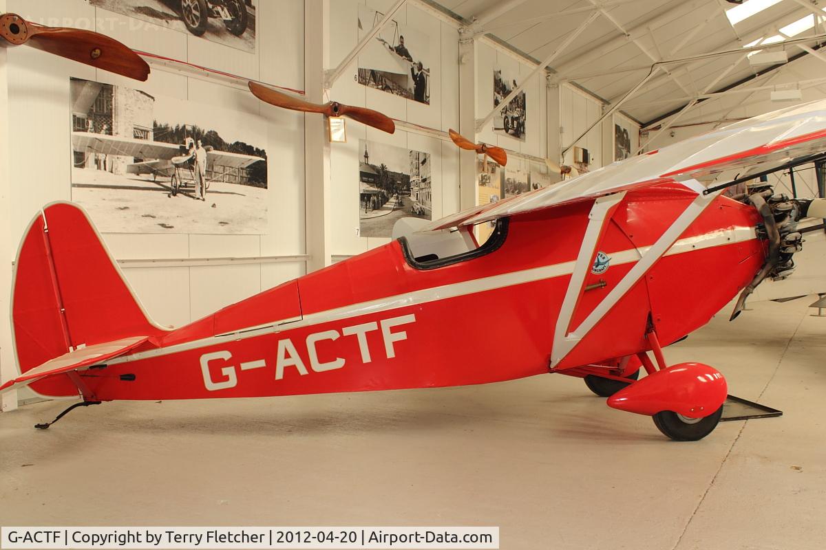G-ACTF, 1932 Comper CLA-7 Swift C/N S32/9, Shuttleworth Collection at Old Warden