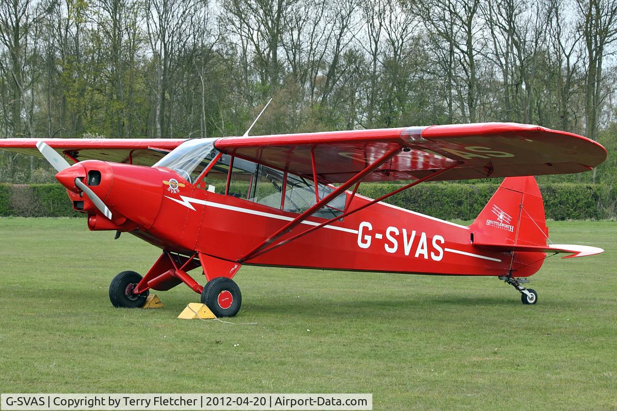 G-SVAS, 1961 Piper PA-18-150 Super Cub C/N 18-7605, Shuttleworth Collection at Old Warden