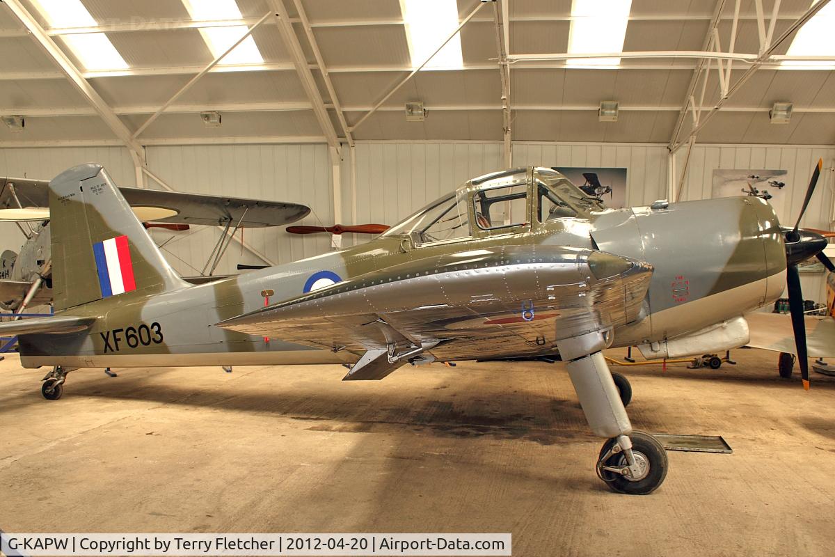 G-KAPW, 1955 Percival P-56 Provost T.1 C/N PAC/56/311, Shuttleworth Collection at Old Warden
