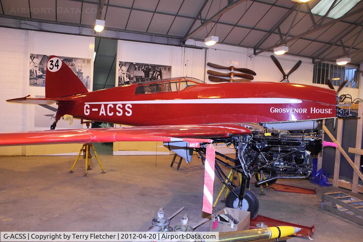 G-ACSS, 1934 De Havilland DH-88 Comet C/N 1996, Shuttleworth Collection at Old Warden
