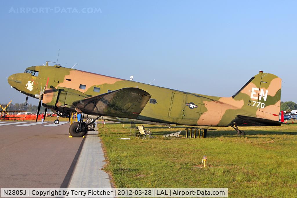 N2805J, 1944 Douglas DC3C-R-1830-90C C/N 20835, At 2012 Sun N Fun