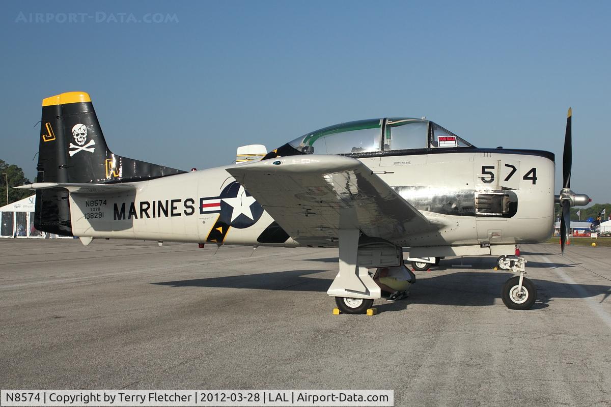 N8574, 1955 North American N91AW C/N 138291, At 2012 Sun N Fun