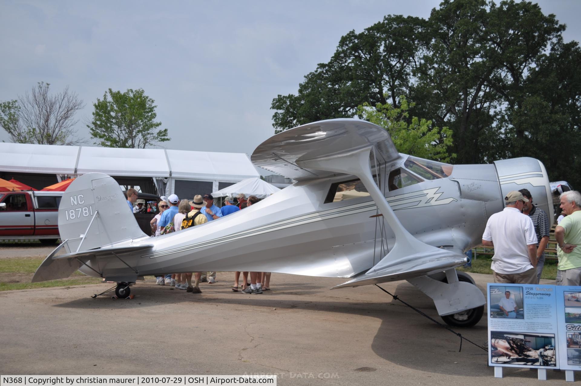 N368, 1943 Beech D17S Staggerwing C/N 4883, beech