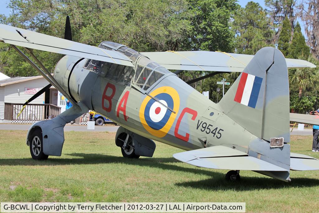 G-BCWL, 1942 Westland Lysander IIIA C/N 1244, Florida Air Museum exhibit