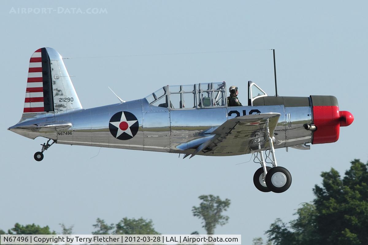 N67496, 1942 Consolidated Vultee BT-13A C/N 8042, At 2012 Sun N Fun