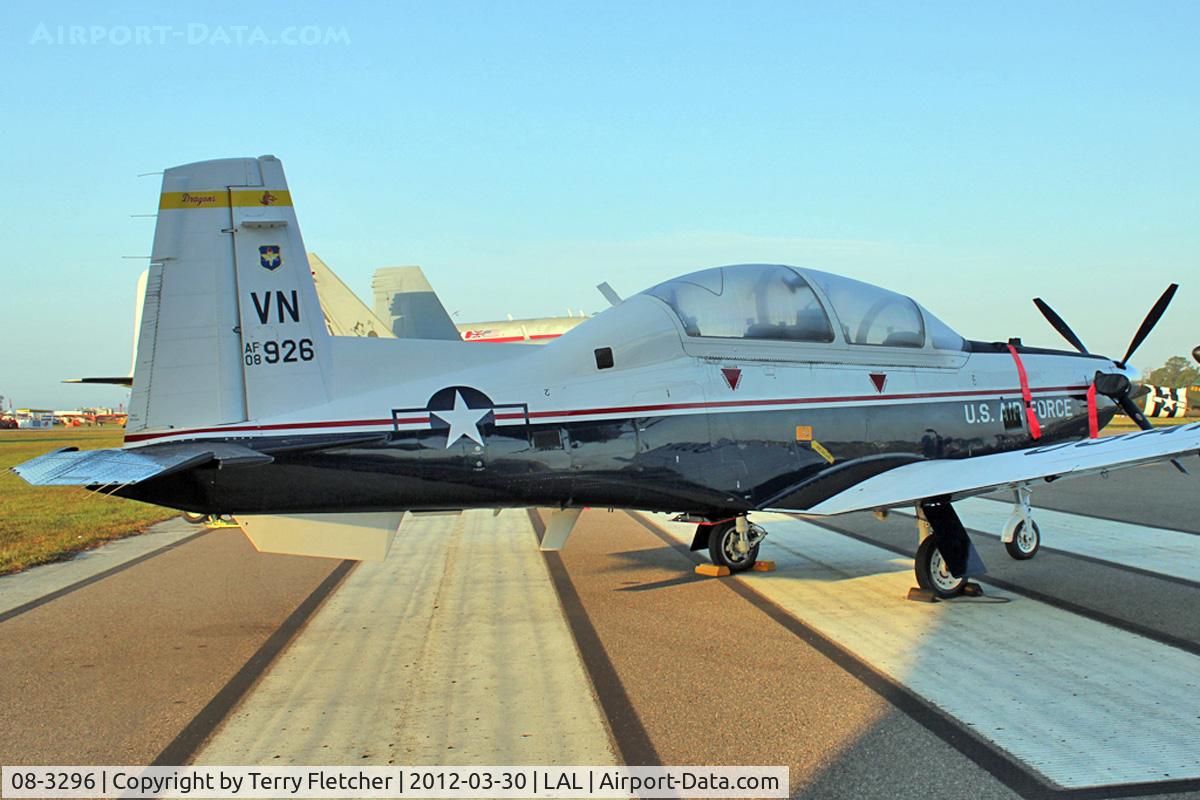 08-3296, 2008 Raytheon T-6A Texan II C/N PT-485, At 2012 Sun N Fun