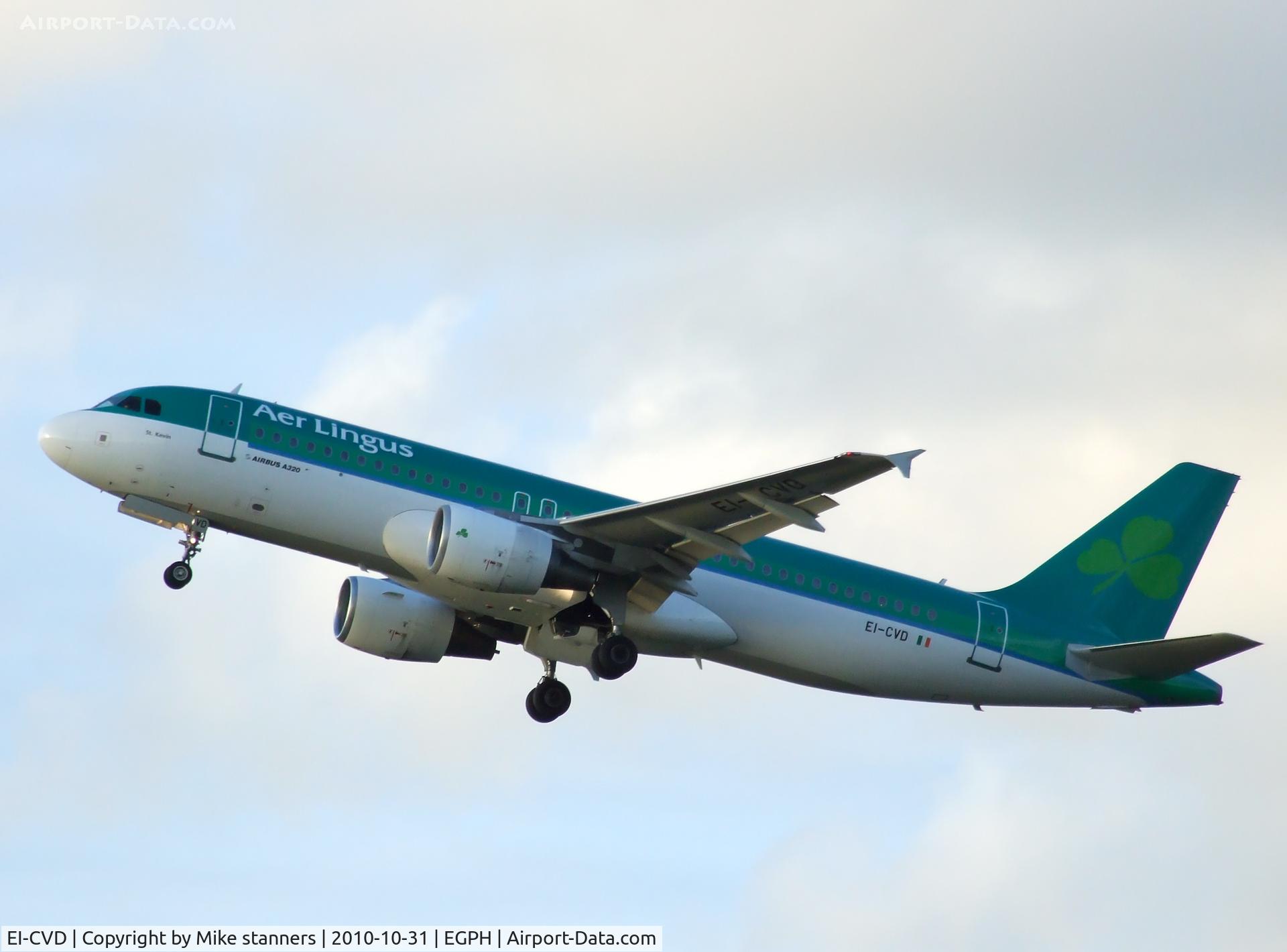 EI-CVD, 2001 Airbus A320-214 C/N 1467, Aer lingus A320 Departs runway 24 bound for Dublin