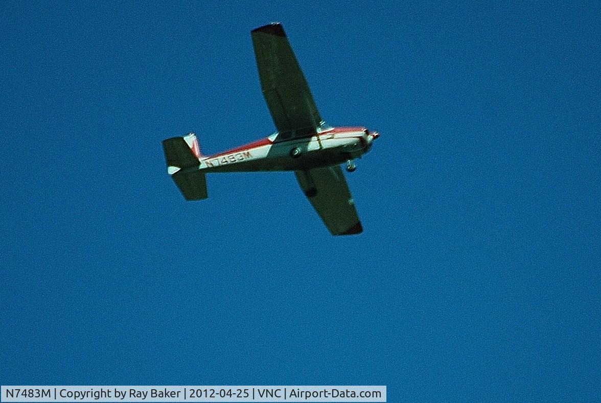 N7483M, 1959 Cessna 175 Skylark C/N 55783, Heading North, Venice, FL  Approx 11:03 AM