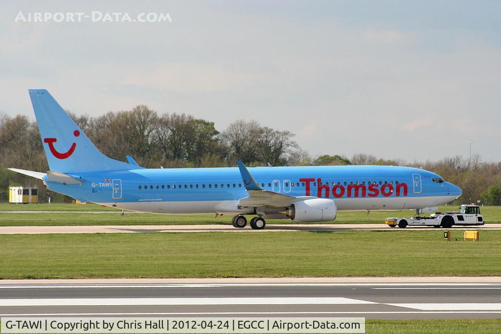 G-TAWI, 2012 Boeing 737-8K5 C/N 37267, Thomson's newest B737, delivered 19-04-2012