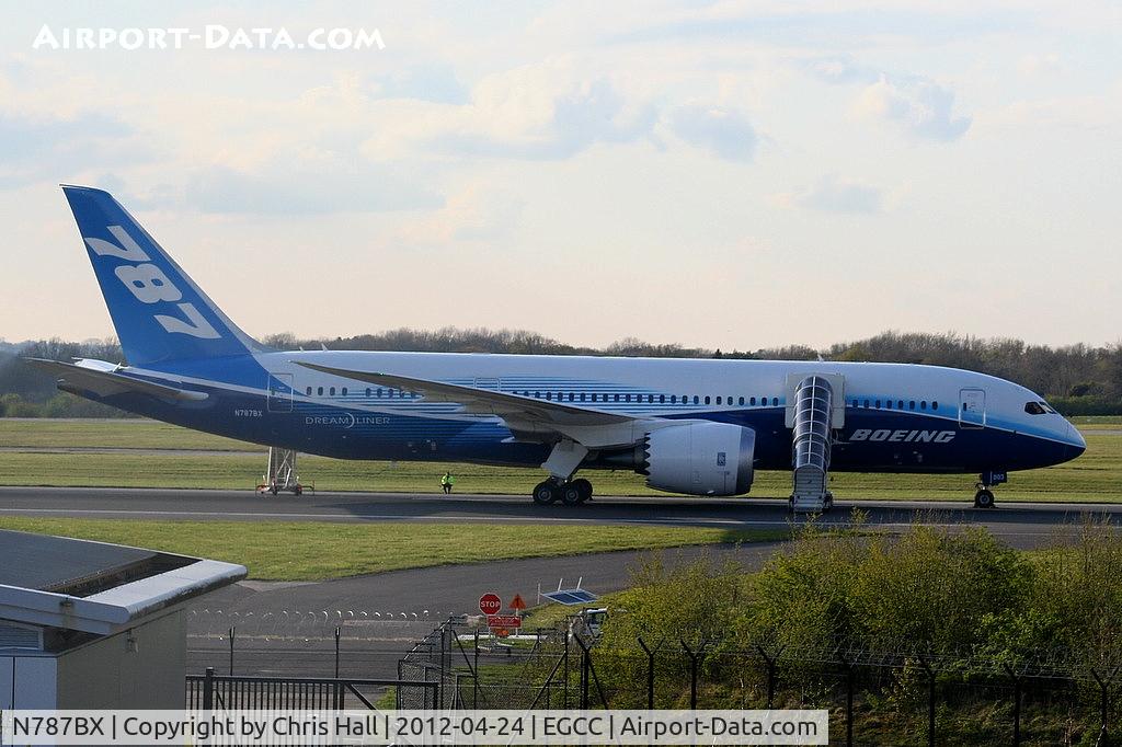 N787BX, 2010 Boeing 787-8 Dreamliner C/N 40692, Boeing 787 making it's first visit to Manchester during the UK leg of the 