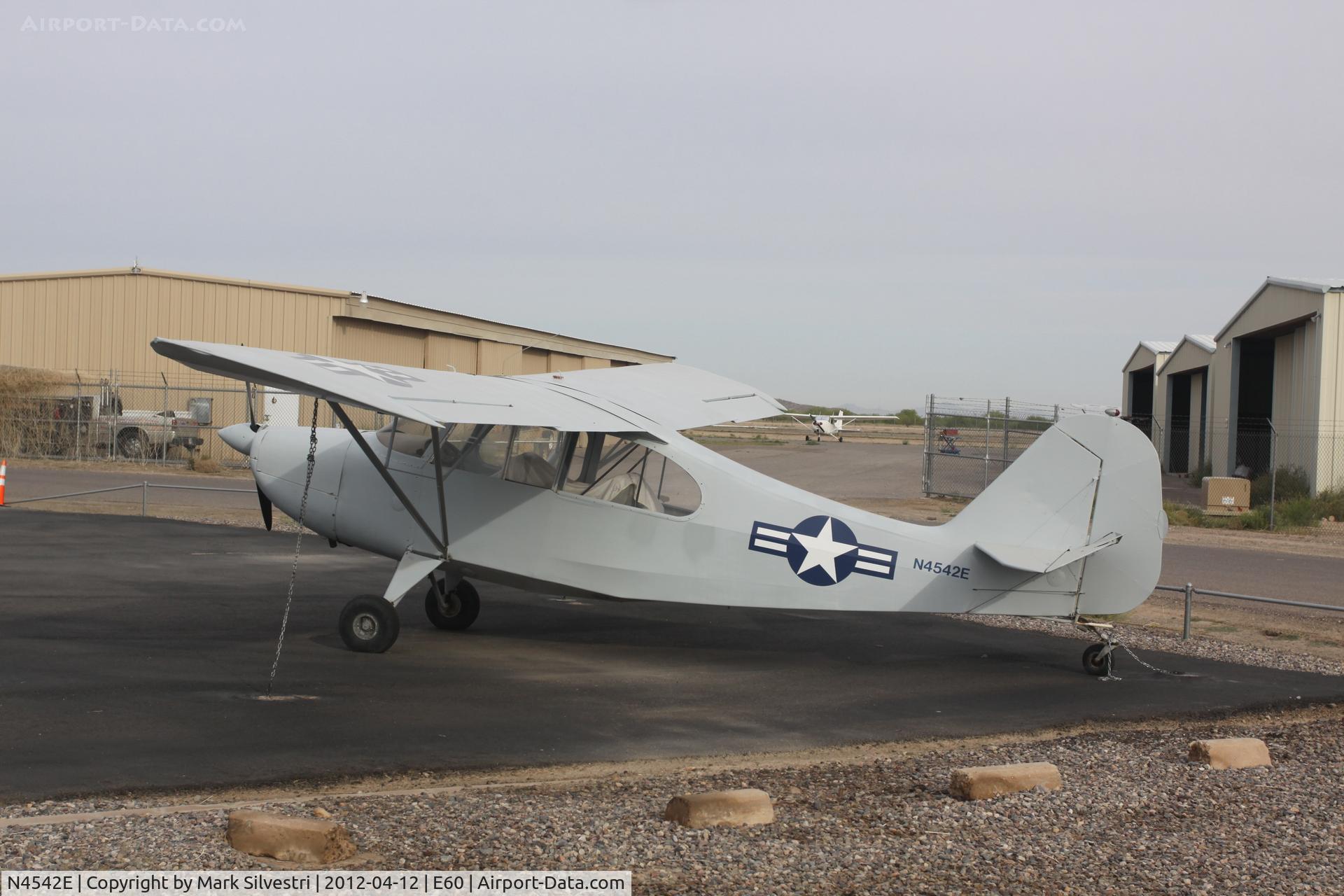 N4542E, Champion 7DC C/N 7DC-144, Parked outside Eloy Field
