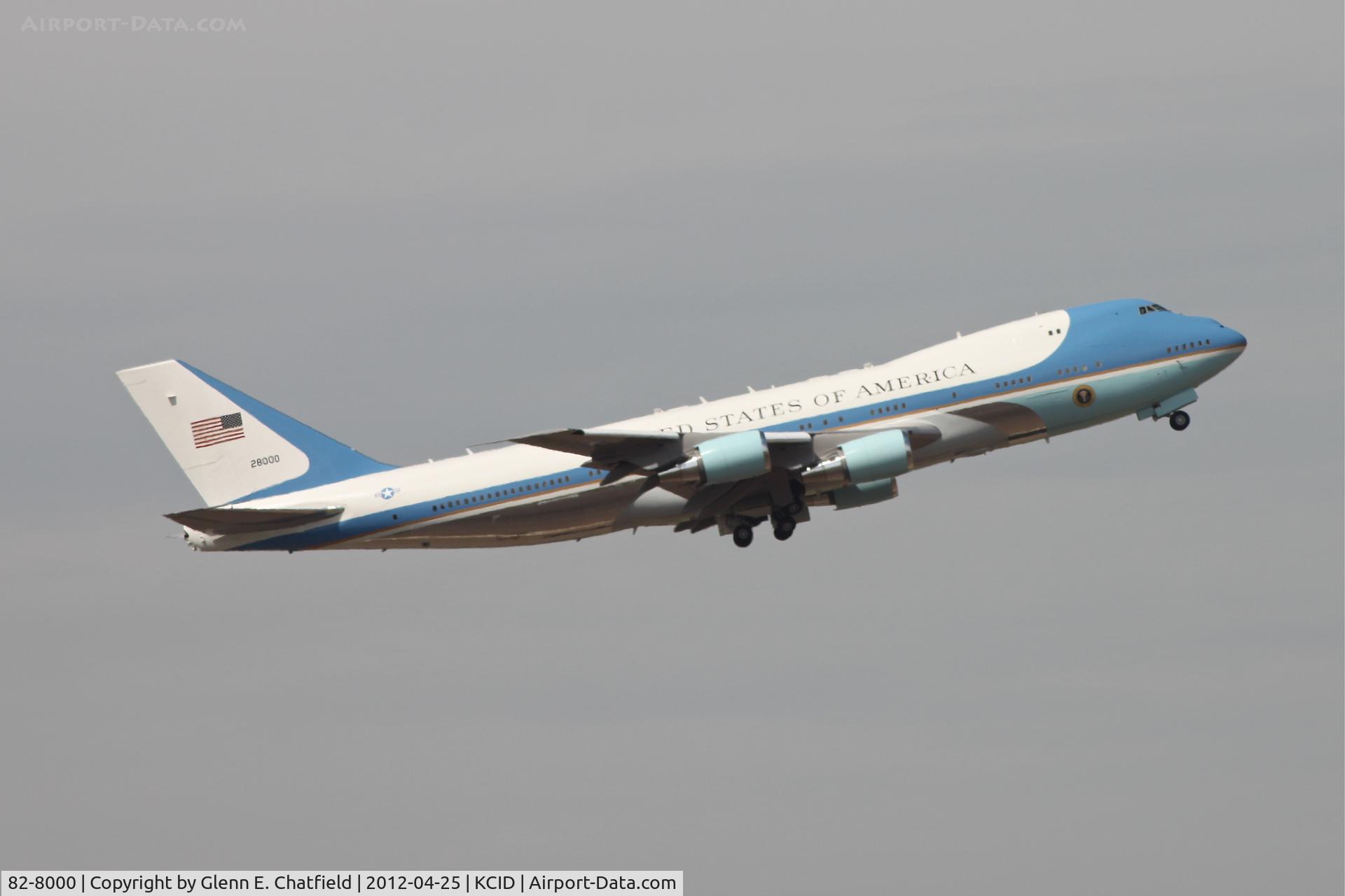 82-8000, 1987 Boeing VC-25A (747-2G4B) C/N 23824, Departing runway 9