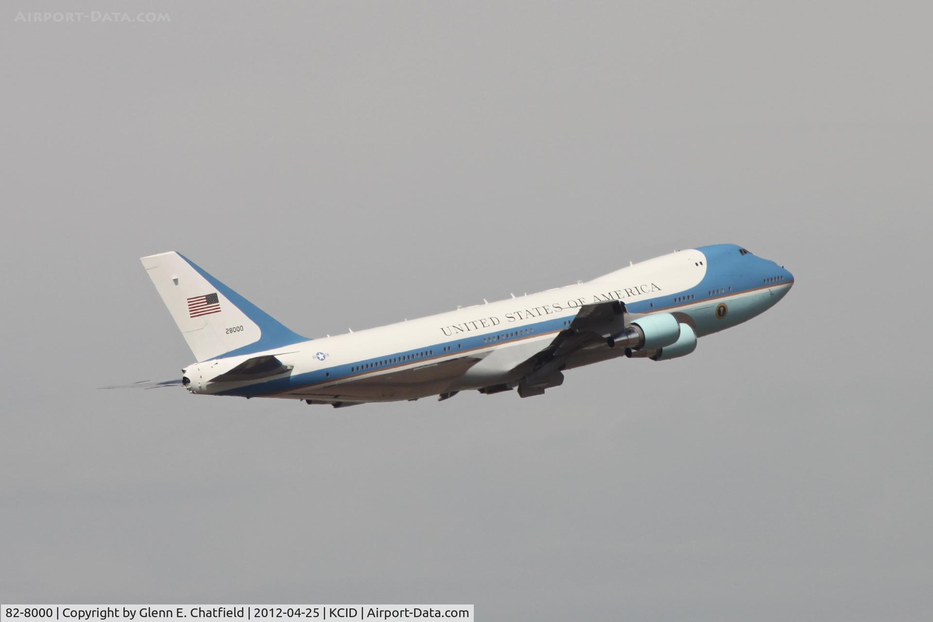 82-8000, 1987 Boeing VC-25A (747-2G4B) C/N 23824, Departing runway 9
