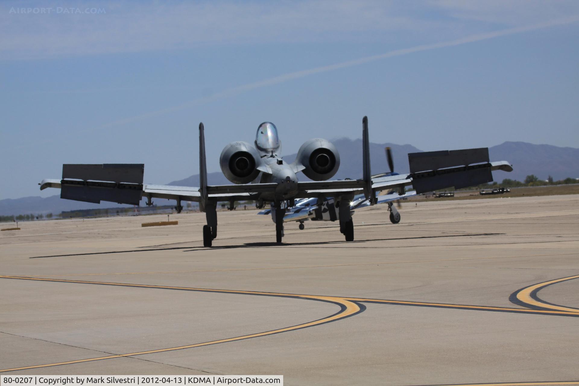 80-0207, 1980 Fairchild Republic A-10A Thunderbolt II C/N A10-0557, Davis Monthan Airshow Practice Day