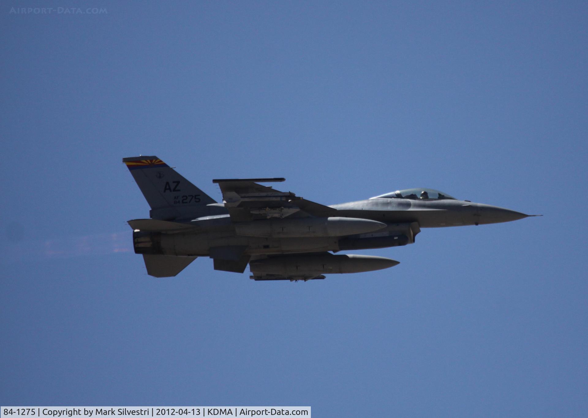 84-1275, 1984 General Dynamics F-16C Fighting Falcon C/N 5C-112, Davis Monthan Airshow Practice Day