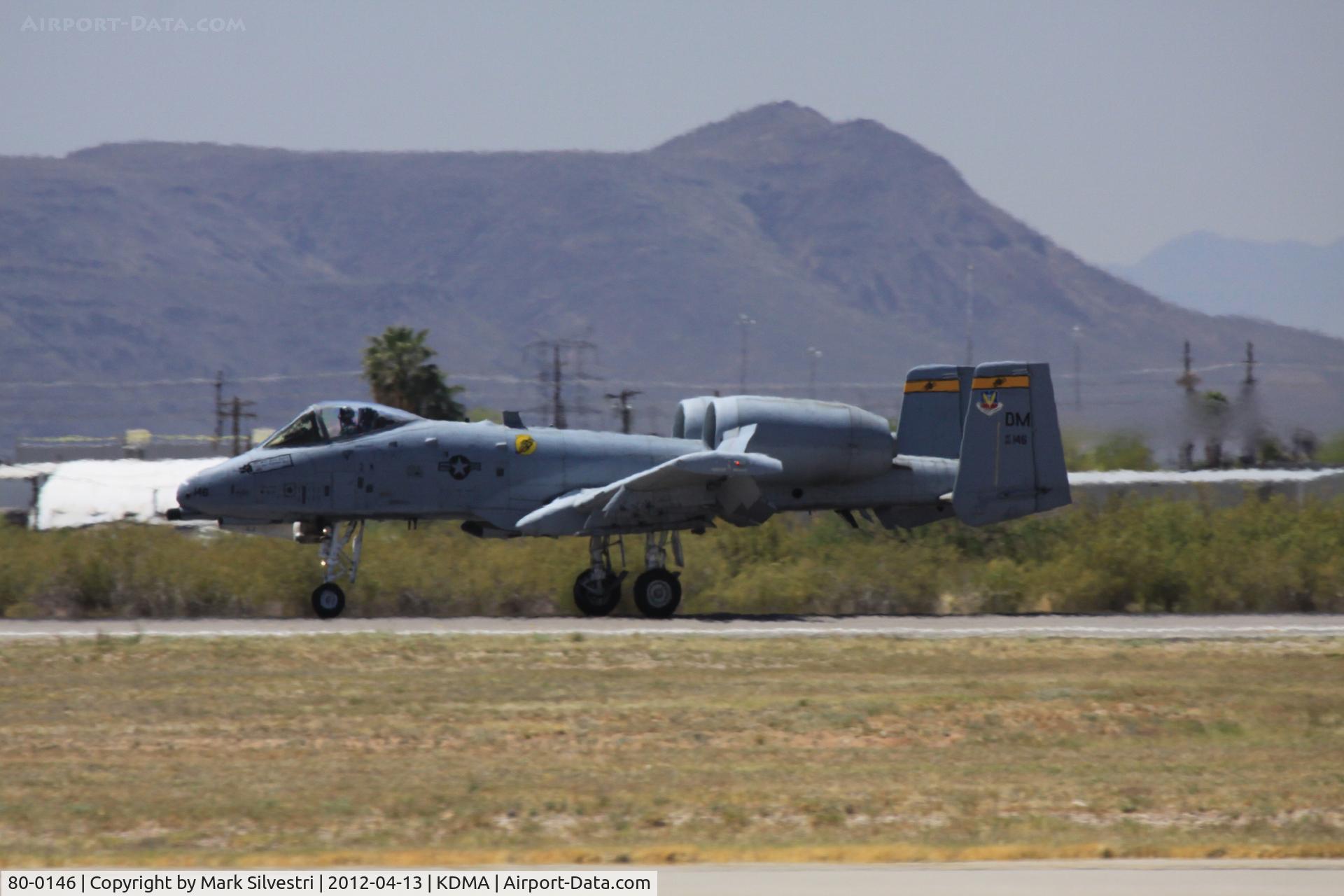 80-0146, 1980 Fairchild Republic A-10A Thunderbolt II C/N A10-0496, Davis Monthan Airshow Practice Day