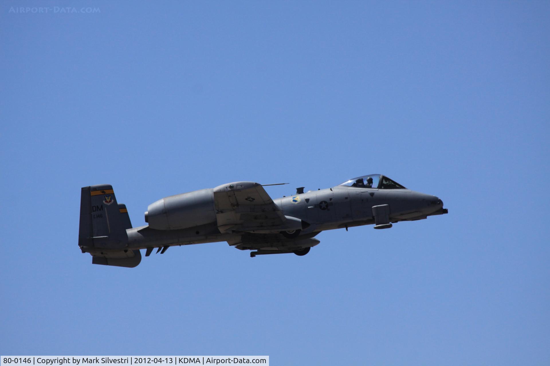 80-0146, 1980 Fairchild Republic A-10A Thunderbolt II C/N A10-0496, Davis Monthan Airshow Practice Day