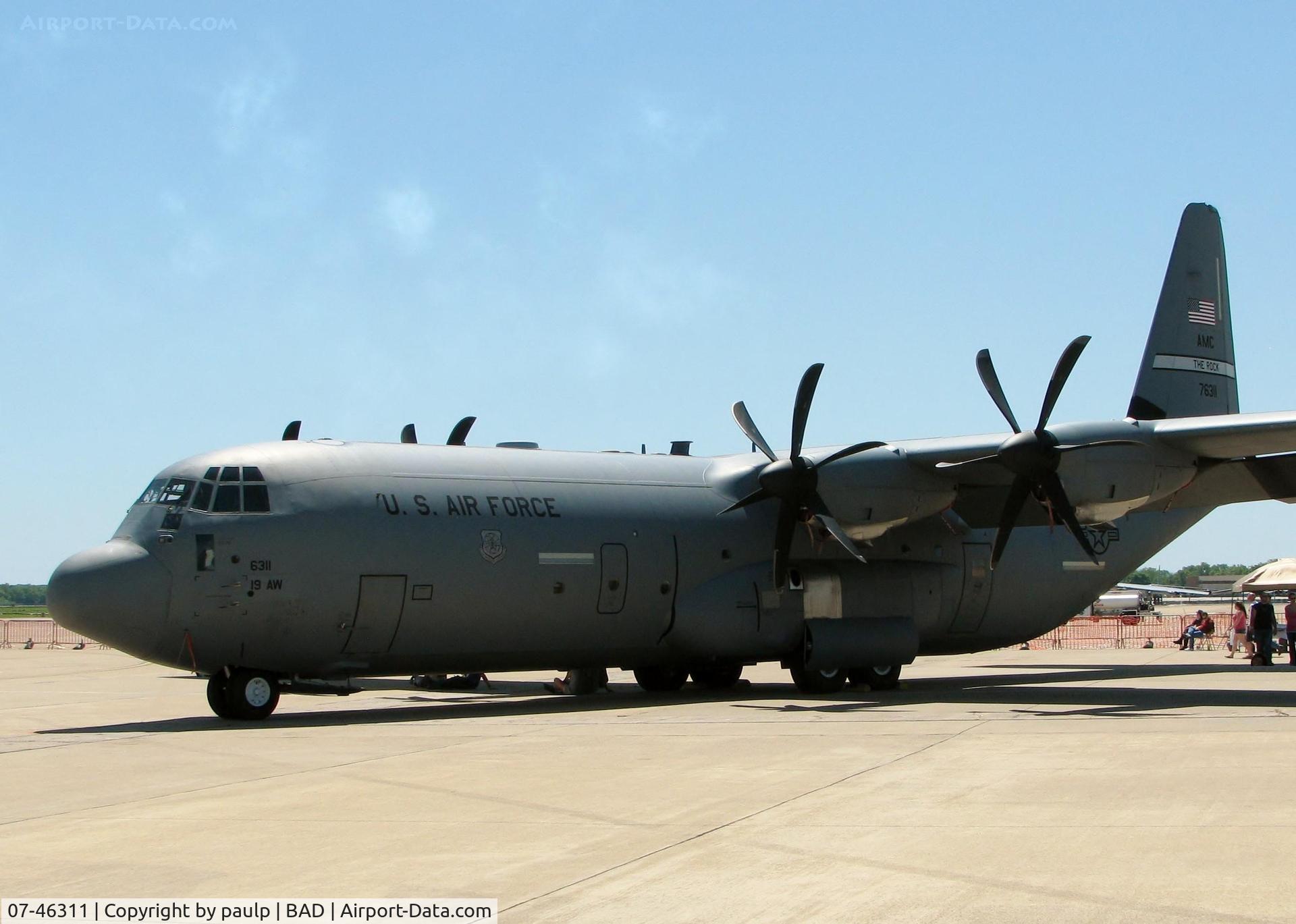 07-46311, 2009 Lockheed Martin C-130J-30 Super Hercules C/N 382-5608, At Barksdale Air Force Base.