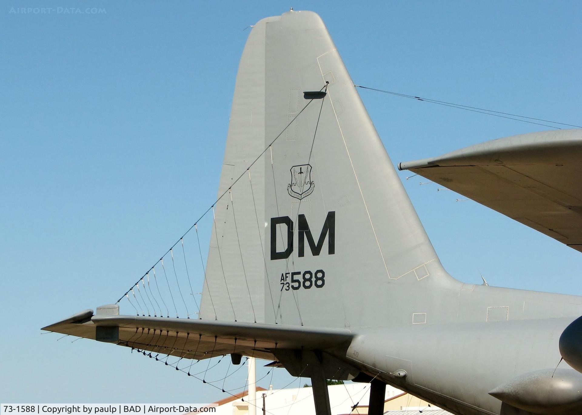 73-1588, 1973 Lockheed EC-130H Compass Call C/N 382-4550, At Barksdale Air Force Base.