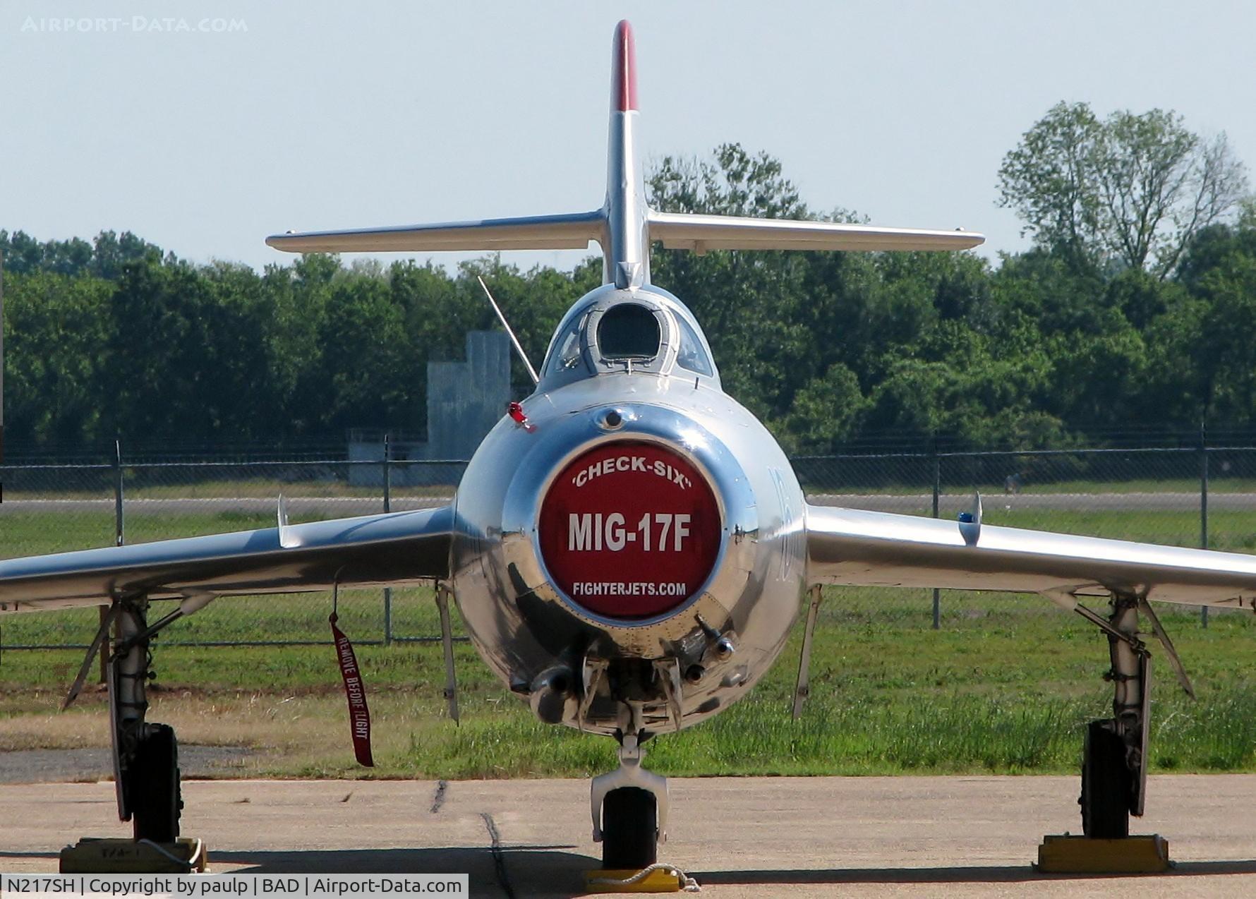 N217SH, 1959 PZL-Mielec Lim-5 (MiG-17F) C/N 1C1611, At Barksdale Air Force Base.