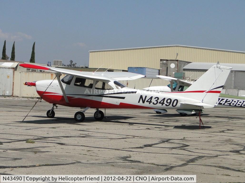 N43490, 1966 Cessna 172G C/N 17253653, Parked by the paint shop