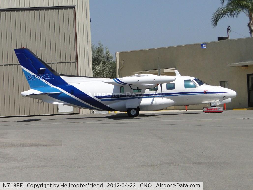 N718EE, 1978 Mitsubishi MU-2B-36A C/N 718SA, Parked behind the Admin Office