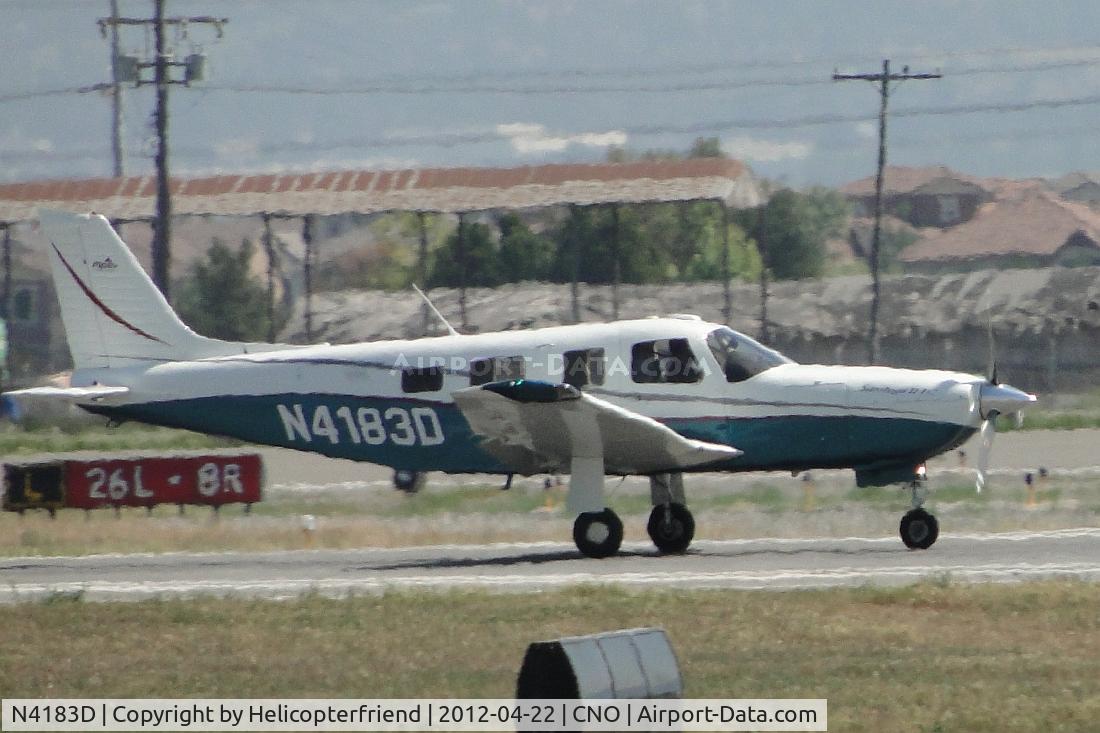 N4183D, 2001 Piper PA-32R-301T Turbo Saratoga C/N 3257203, Landing on runway 26R