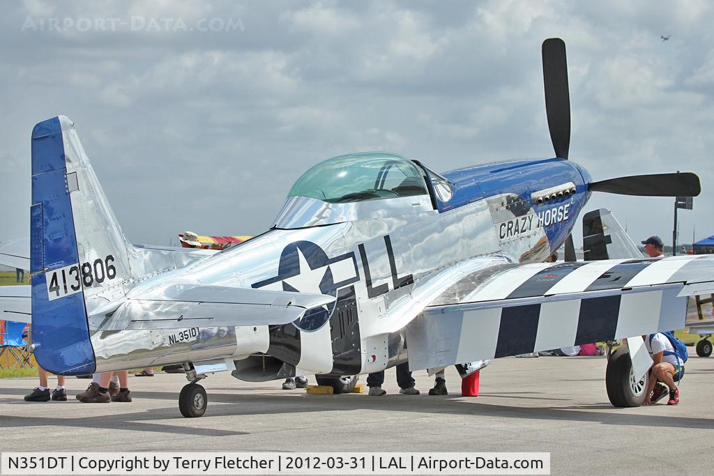 N351DT, 1944 North American P-51D Mustang C/N 122-41042, At 2012 Sun N Fun