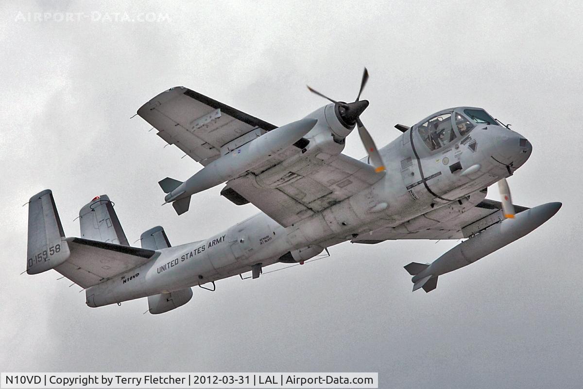 N10VD, 1968 Grumman OV-1D Mohawk C/N 162C, At 2012 Sun N Fun