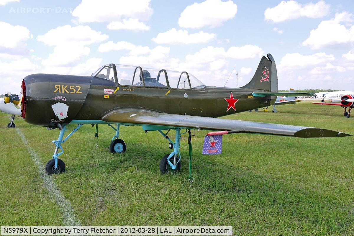 N5979X, Yakovlev (Aerostar) Yak-52 C/N 862705, At 2012 Sun N Fun