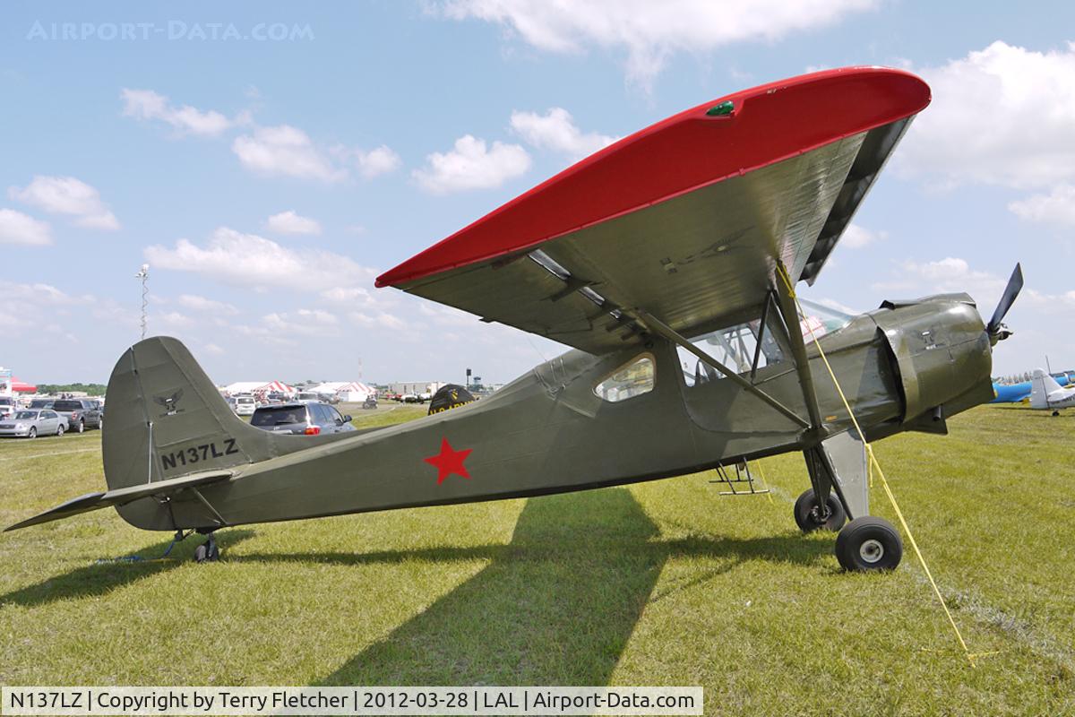 N137LZ, 1969 PZL-Okecie PZL-101 Gawron C/N 119276, At 2012 Sun N Fun